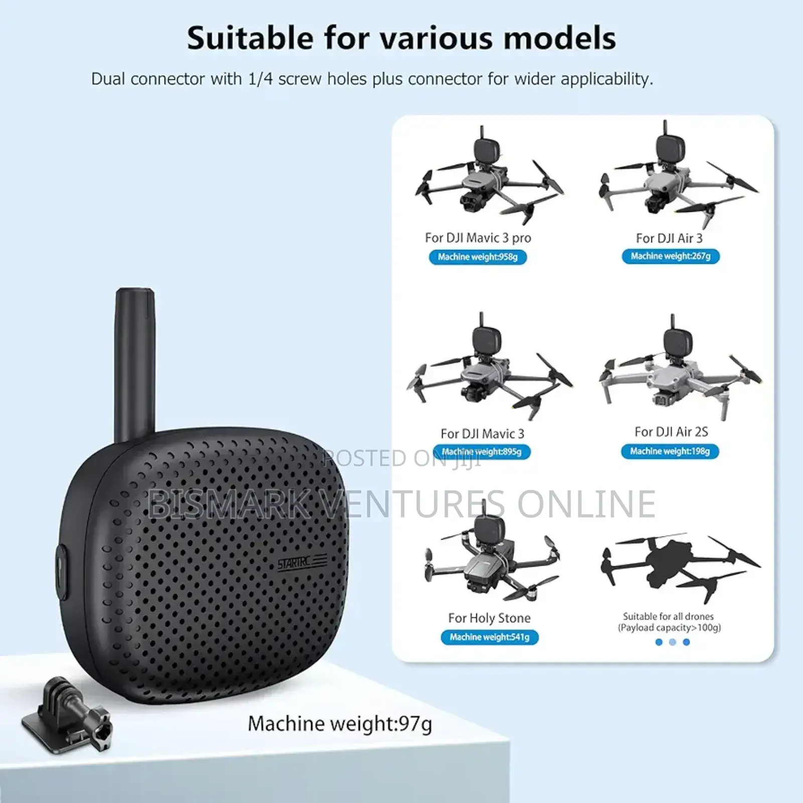 3000 Meters Drone Speaker Real-Time Megaphone