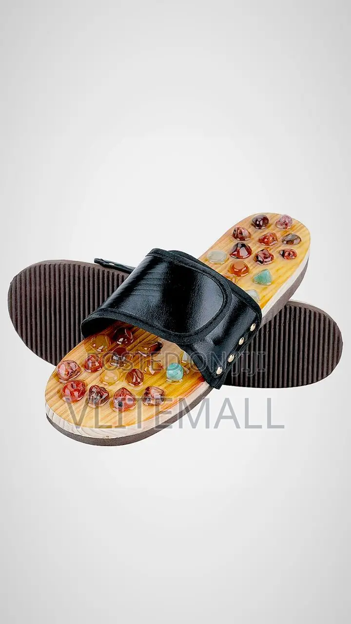 Agate Stone Foot Acupoint Stimulating Slippers