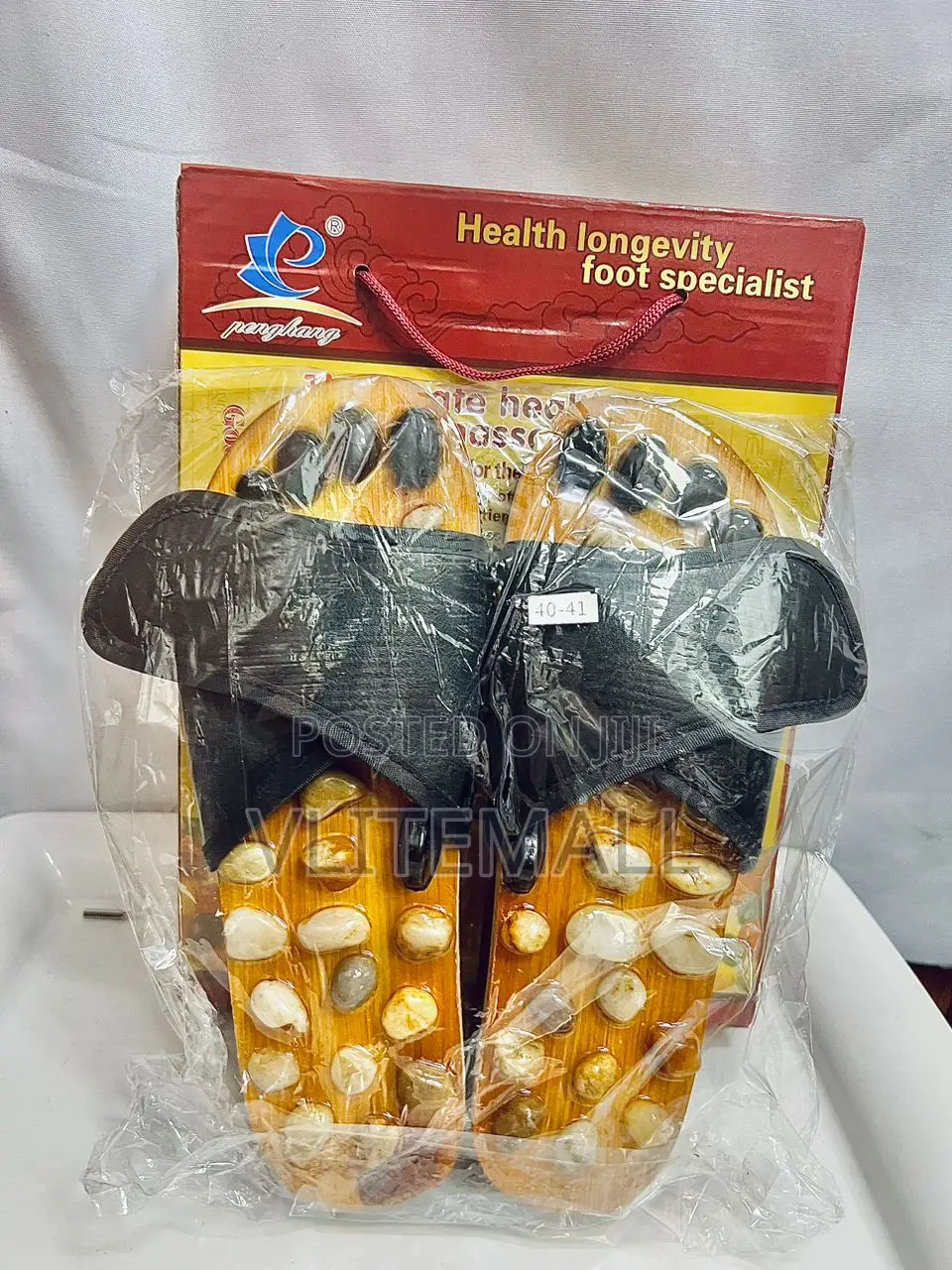 Agate Stone Foot Acupoint Stimulating Slippers