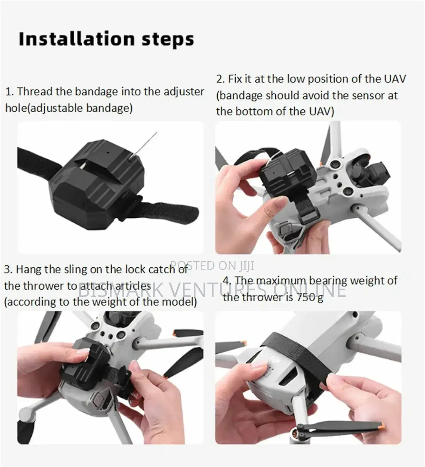 164ft Drone Airdrop System, Drone Clip Remote Controller