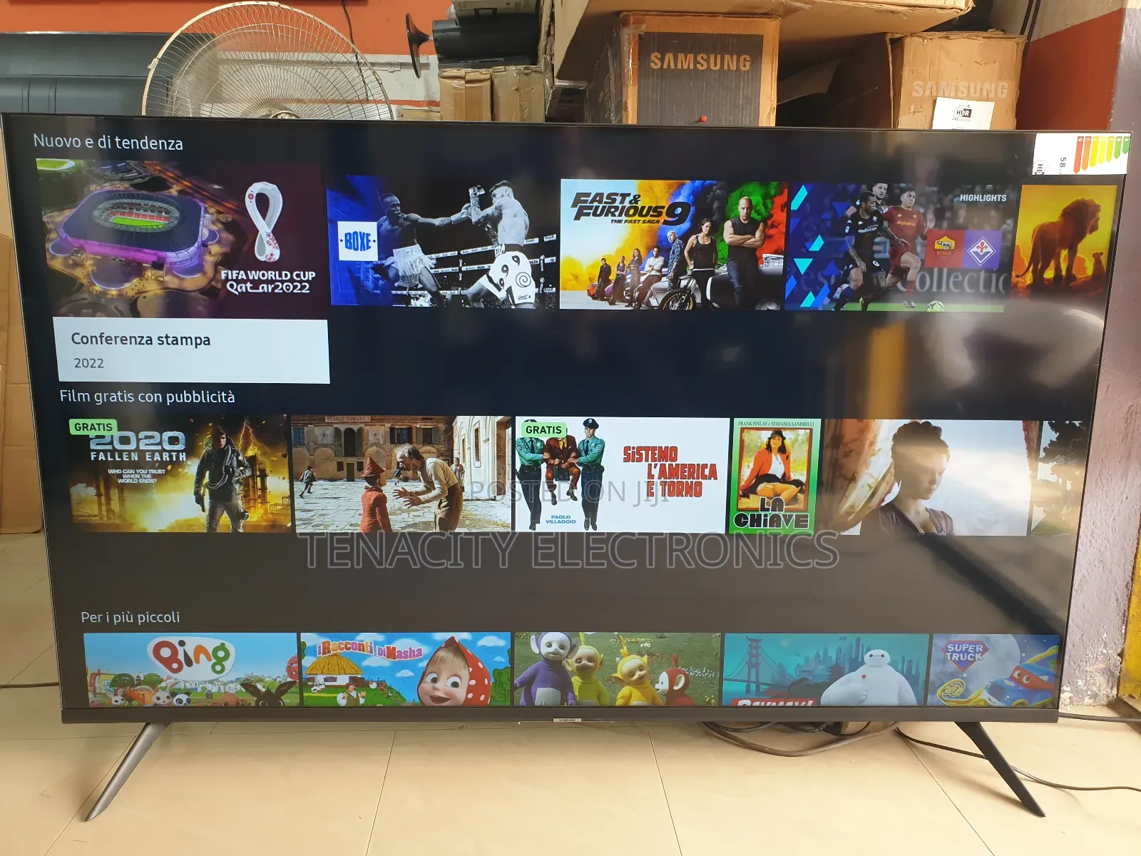 Crystal Uhd HDR Samsung Smart Satellite Tv 65"Inches