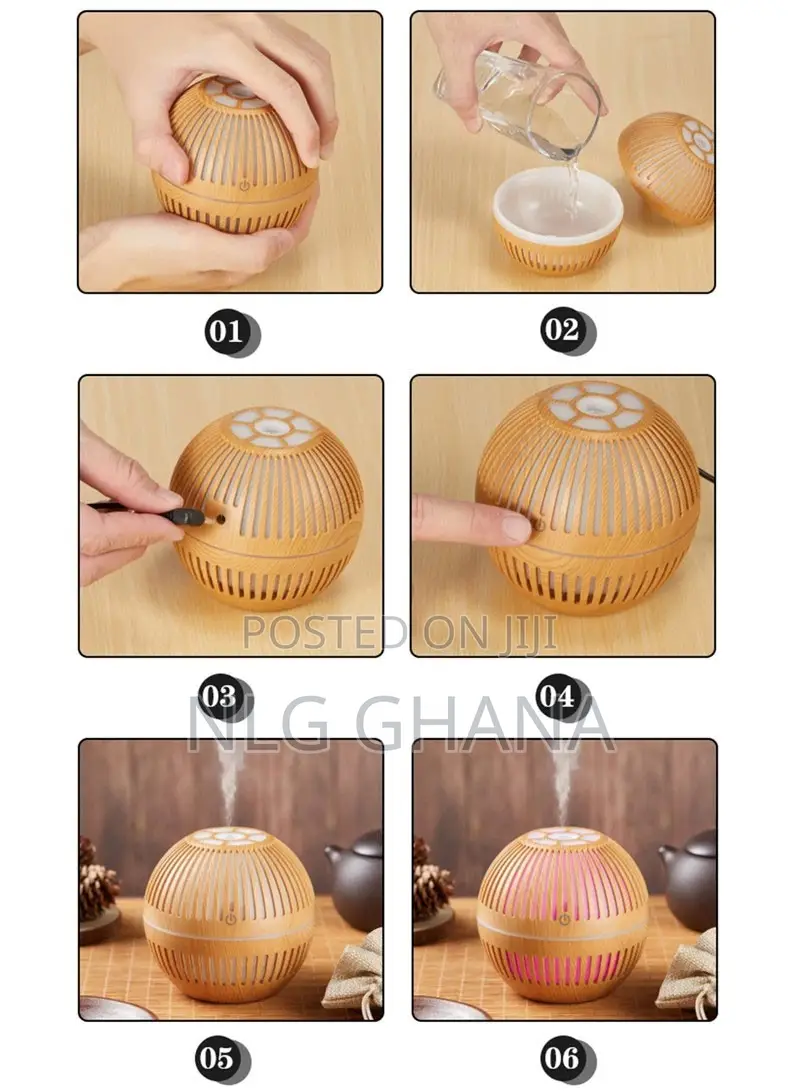 130ml 2W Mystique Aroma Humidifier With Warm Night Light For