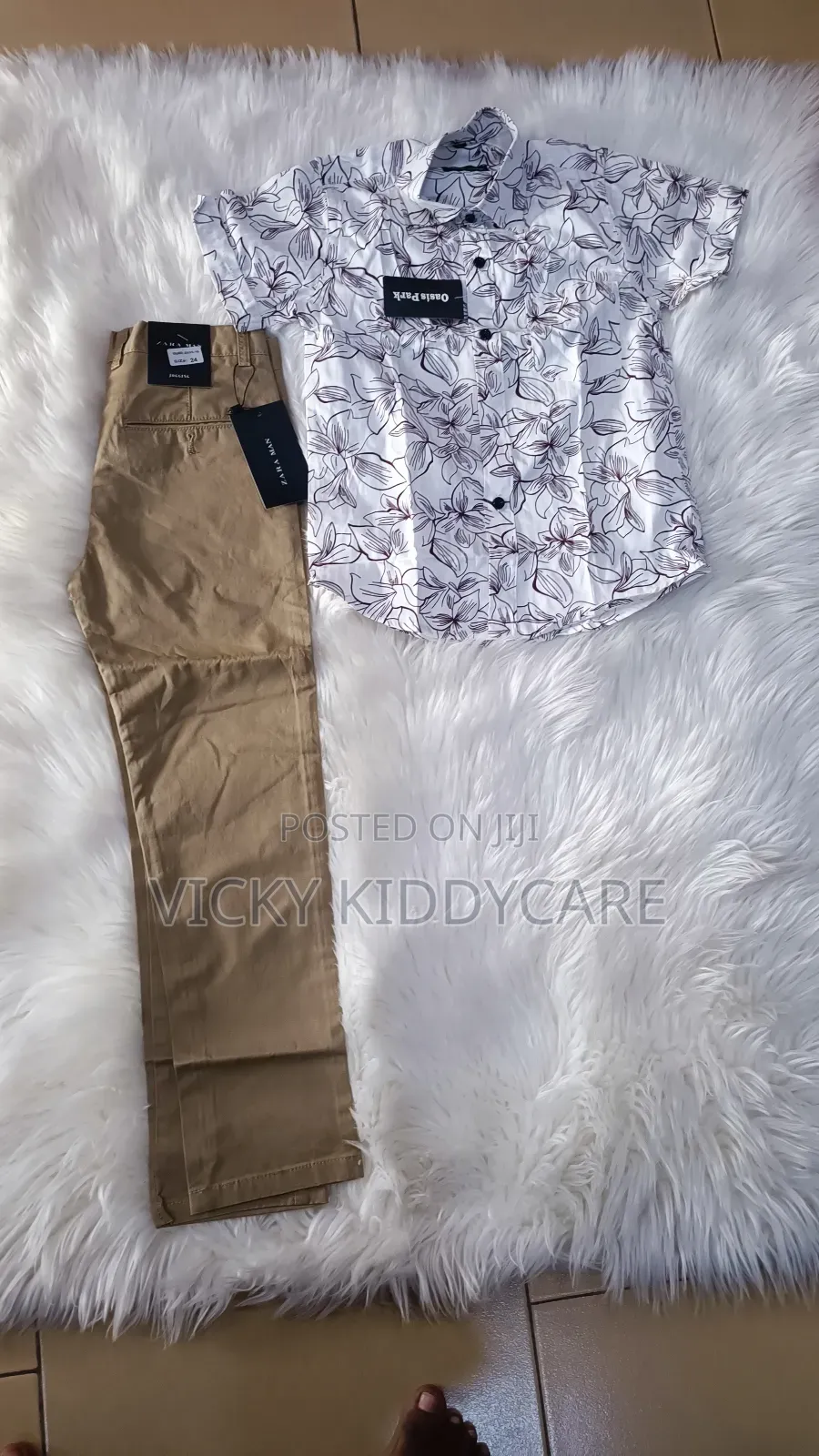 Boy's Trousers With Shirt for Church or Outing