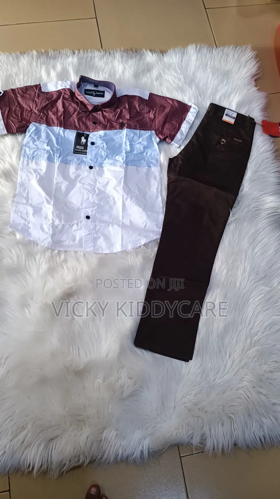 Boy's Trousers With Shirt for Church or Outing
