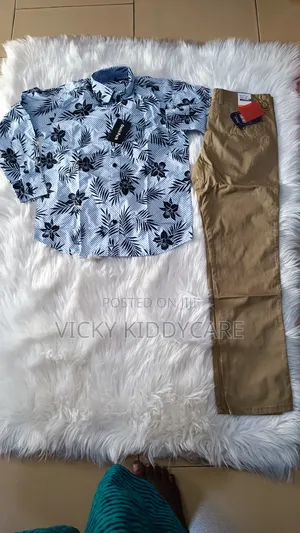 Boy's Trousers With Shirt for Church or Outing