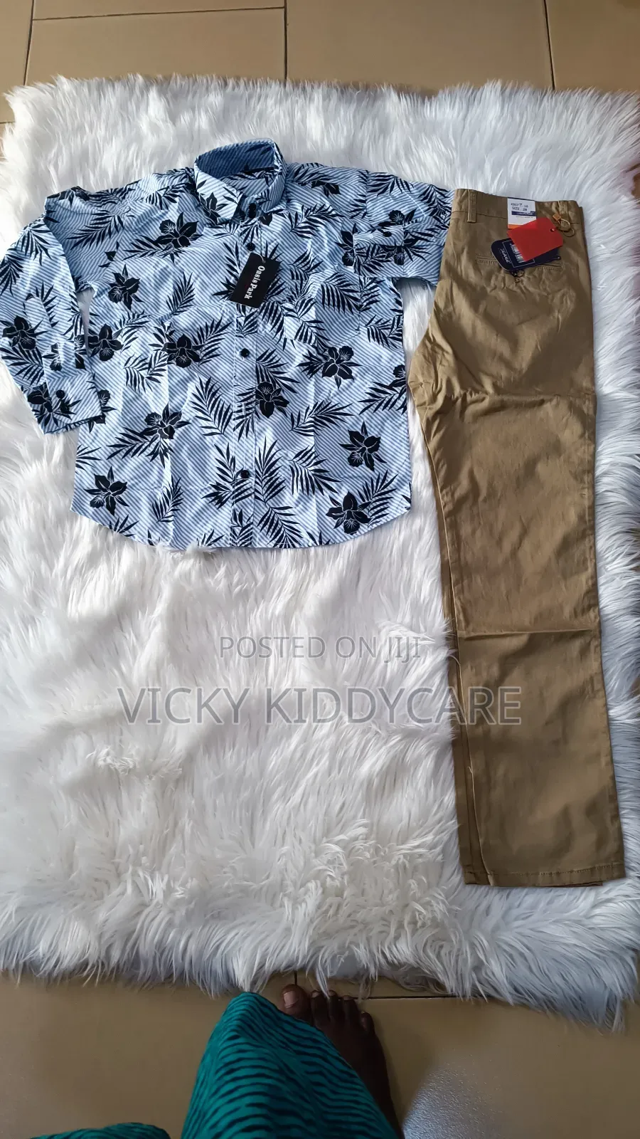 Boy's Trousers With Shirt for Church or Outing