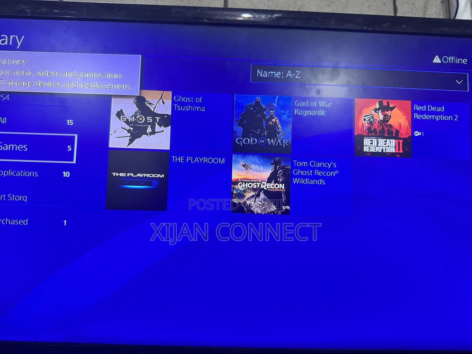 Playstation Four (Ps4) Slim With Games Installed