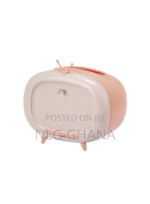 Cute TV Shape Tissue Box Storage Case Phone Mount Holder