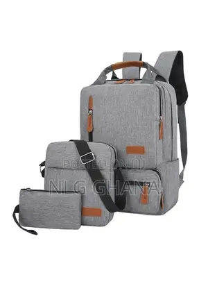 3pcs Backpack Set 14.5-Inch Laptop Backpack With Small Pocke