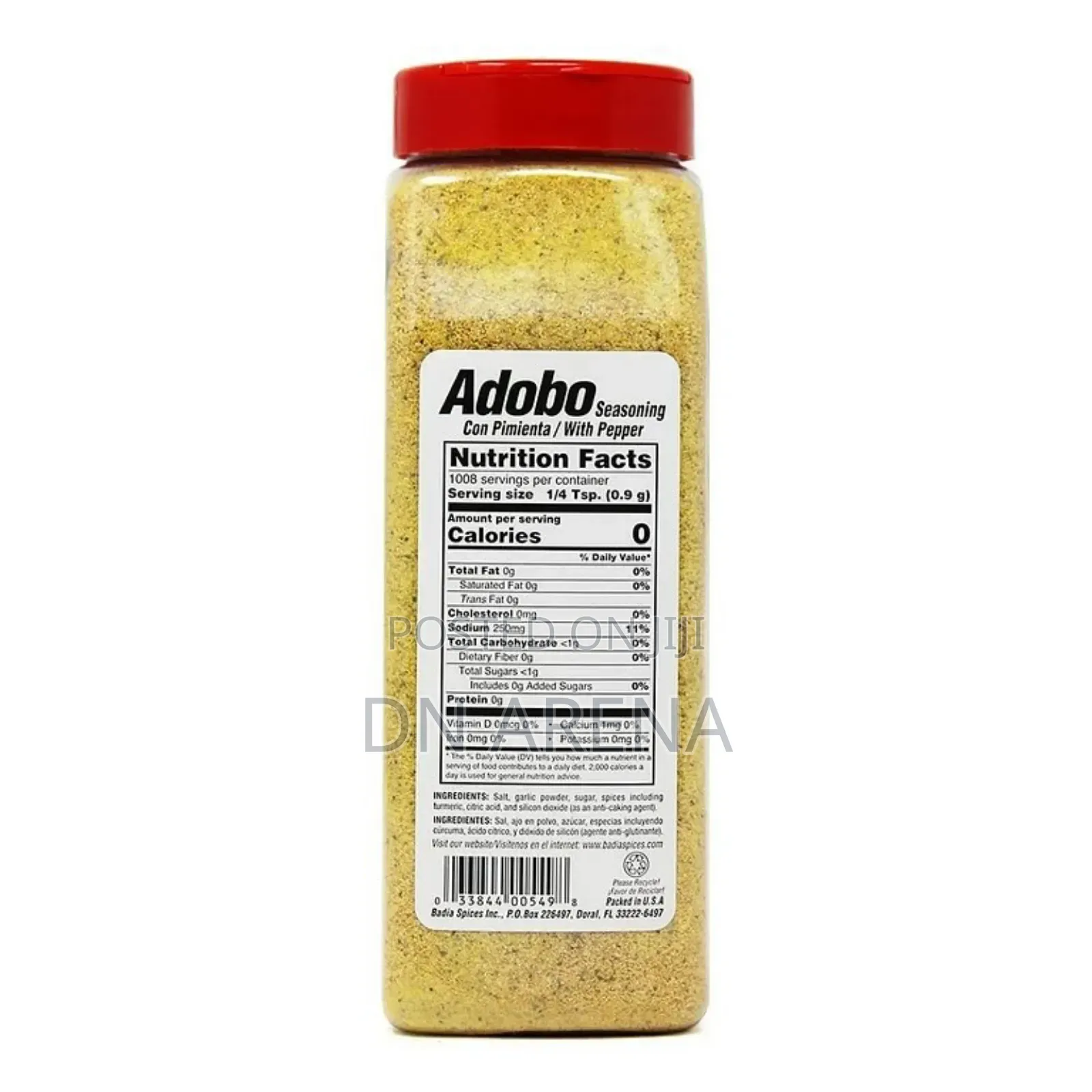 Badia Adobo Seasoning With Pepper.