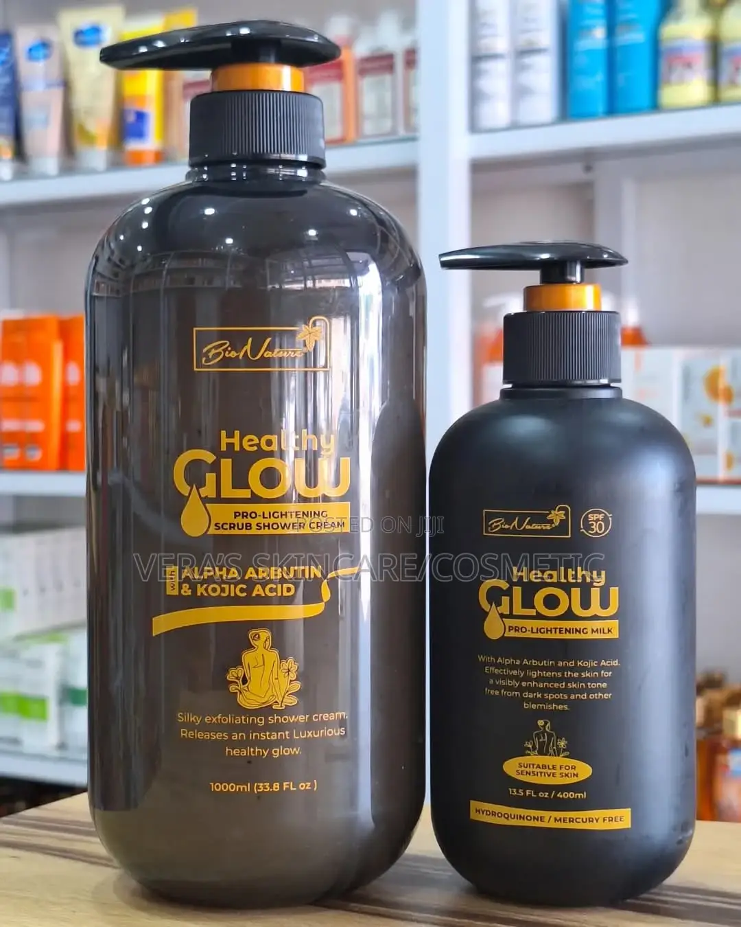 Health Glow Shower Gel and Lotion
