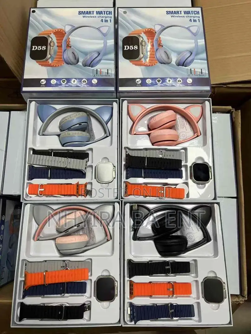 3 In 1; Smart Watch, Earpod, Phone And More Accessories