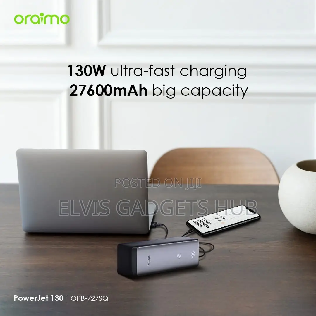 Oraimo Powerjet 130 27600mah 130w Power Bank