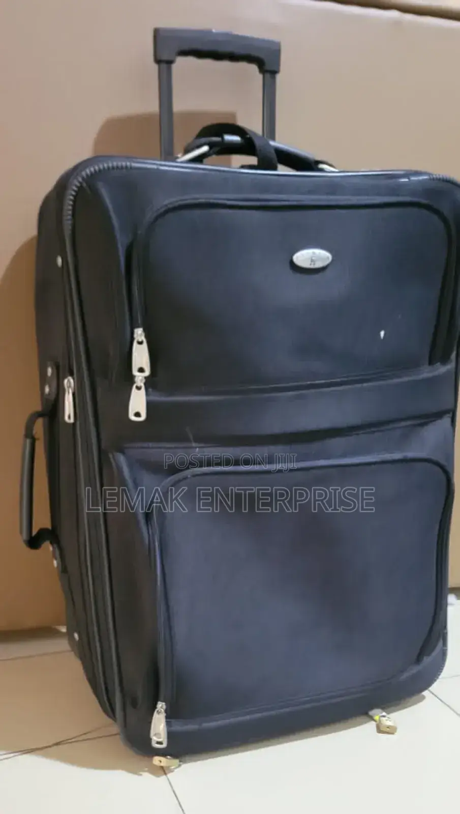 OLYMPIA Suitcase Black Large Traveling Suitcase