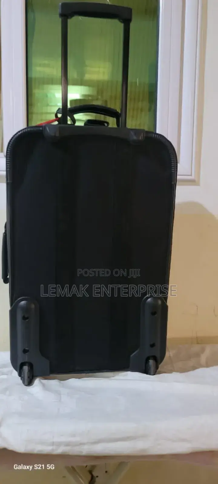 OLYMPIA Suitcase Black Large Traveling Suitcase