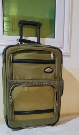 Samsonite Wheeled Suitcase, Rectangular Olive-Green Bag