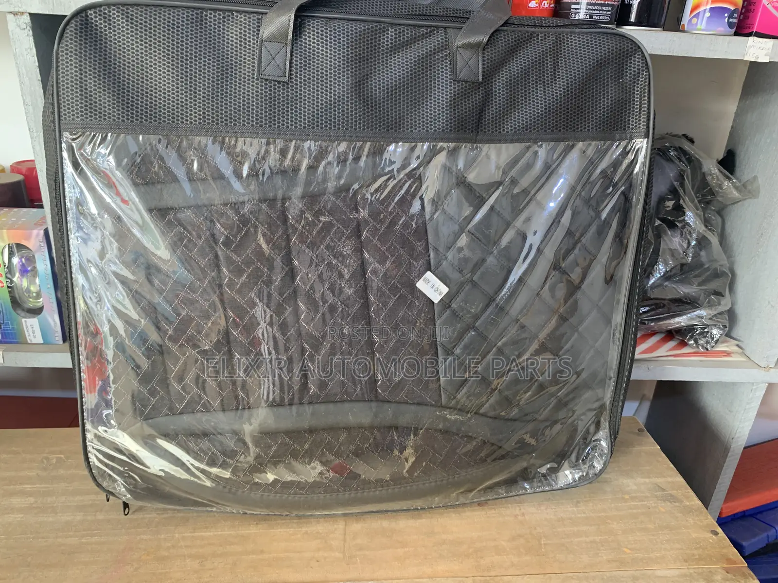 Black and Grey Seat Covers for All Saloon Cars