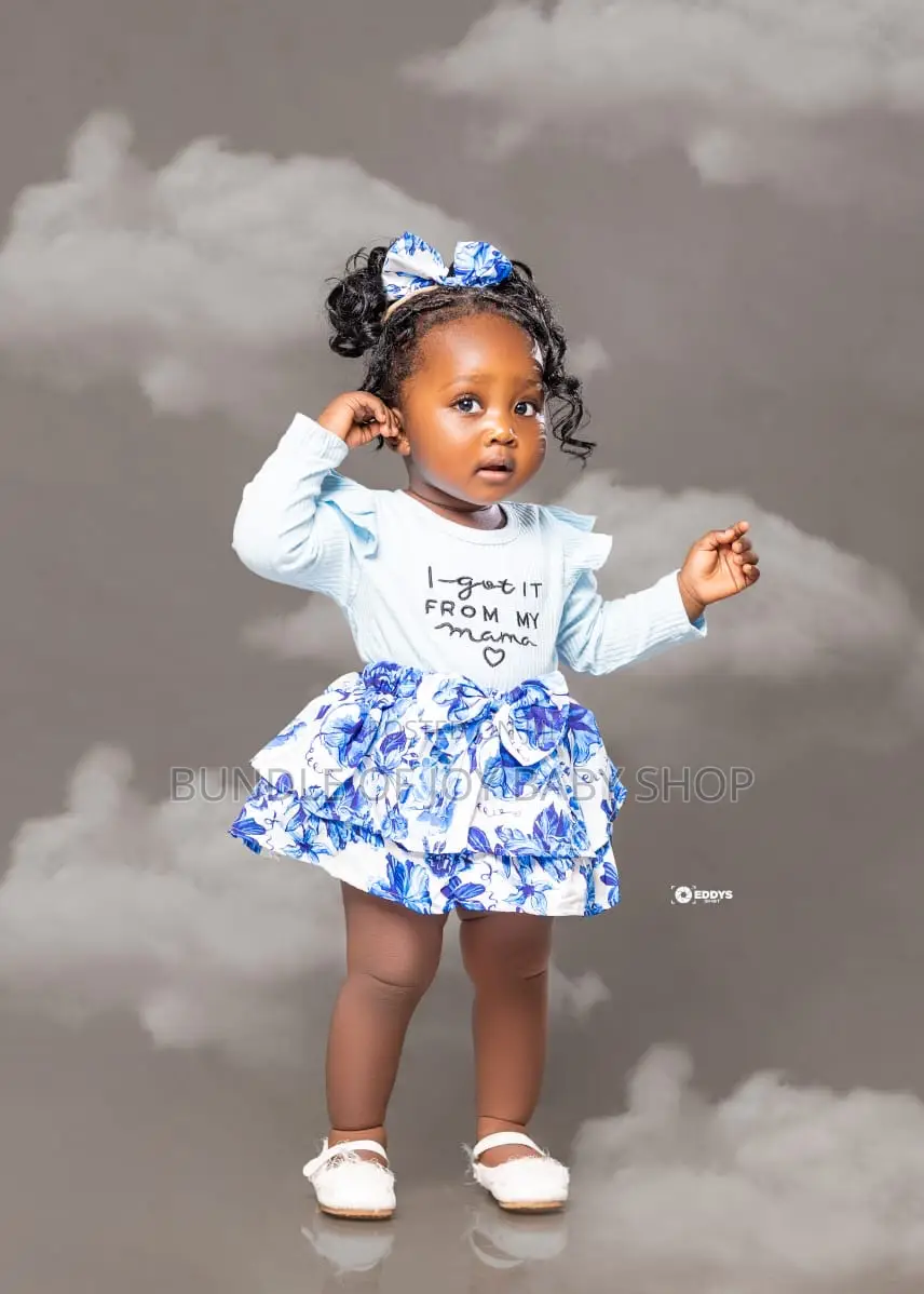Original Turkey Print Dress With Head Band