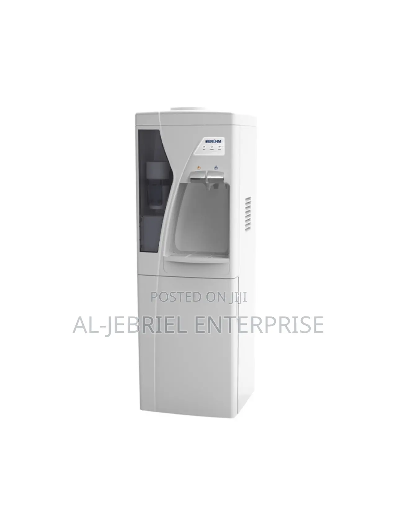 Bruhm Water Dispenser 2 Tabs(Hot Cold) + Fridge Cabinet