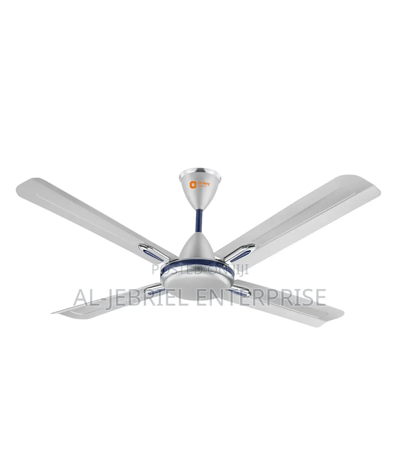 Orient Ceiling Fan Quardo 48” Silver ,Blue