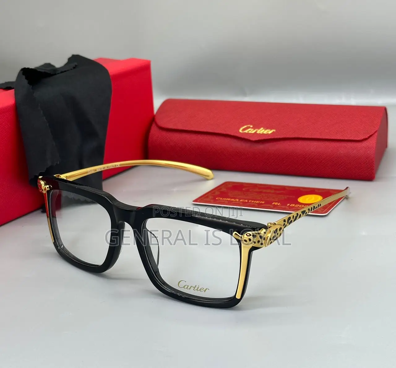 Plain Glasses / Cartier Gold, Sliver