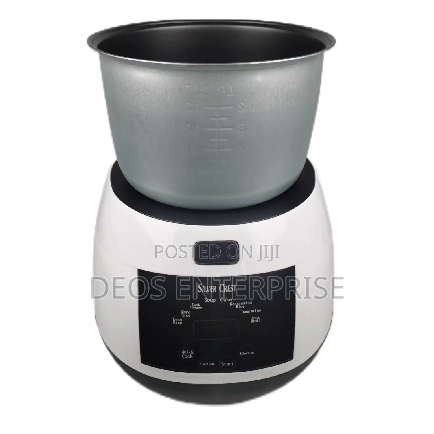6L Silver Crest Rice Cooker Big for Household