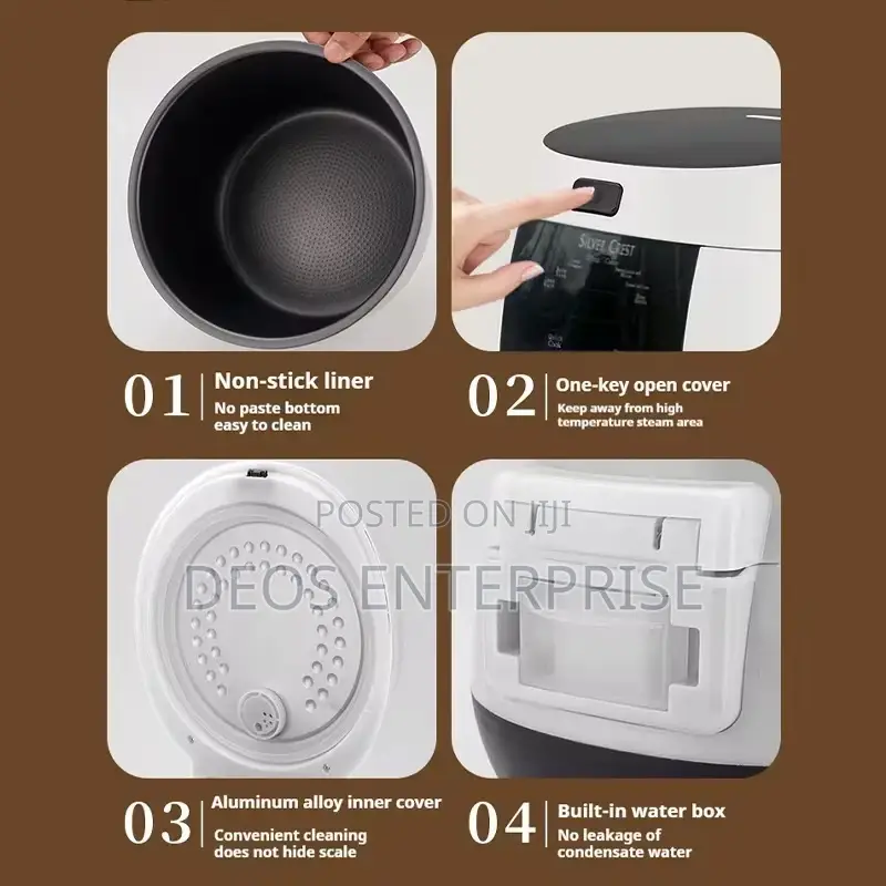 Household 6L Silver Crest Rice Cooker for Big Families
