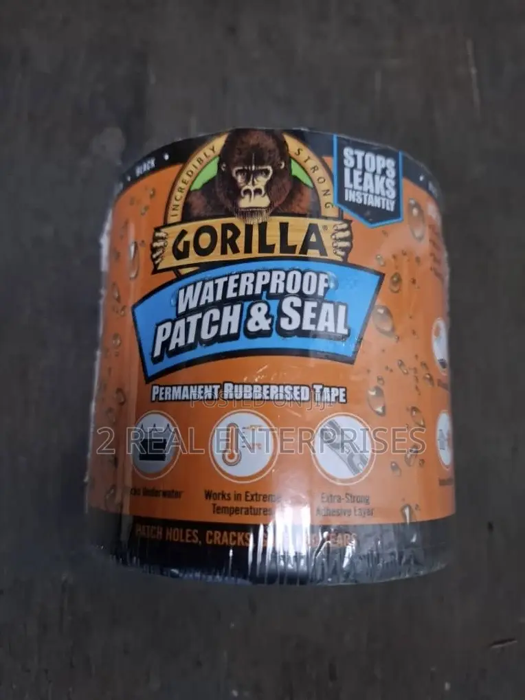 Gorilla Waterproof Patch and Seal Tape Black 3m