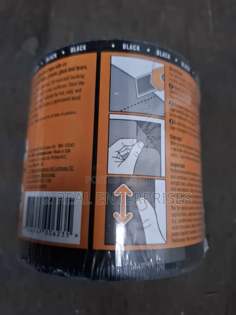 Gorilla Waterproof Patch and Seal Tape Black 3m