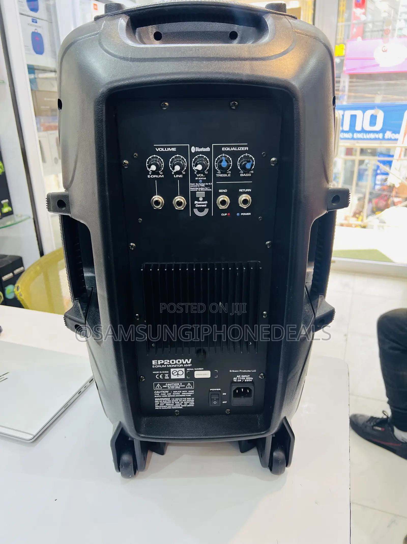 Ep Powered Drum Monitor/Amp 12" Speaker With Bt
