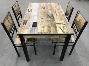 Importanted Wooden Dining Table With Four Chairs