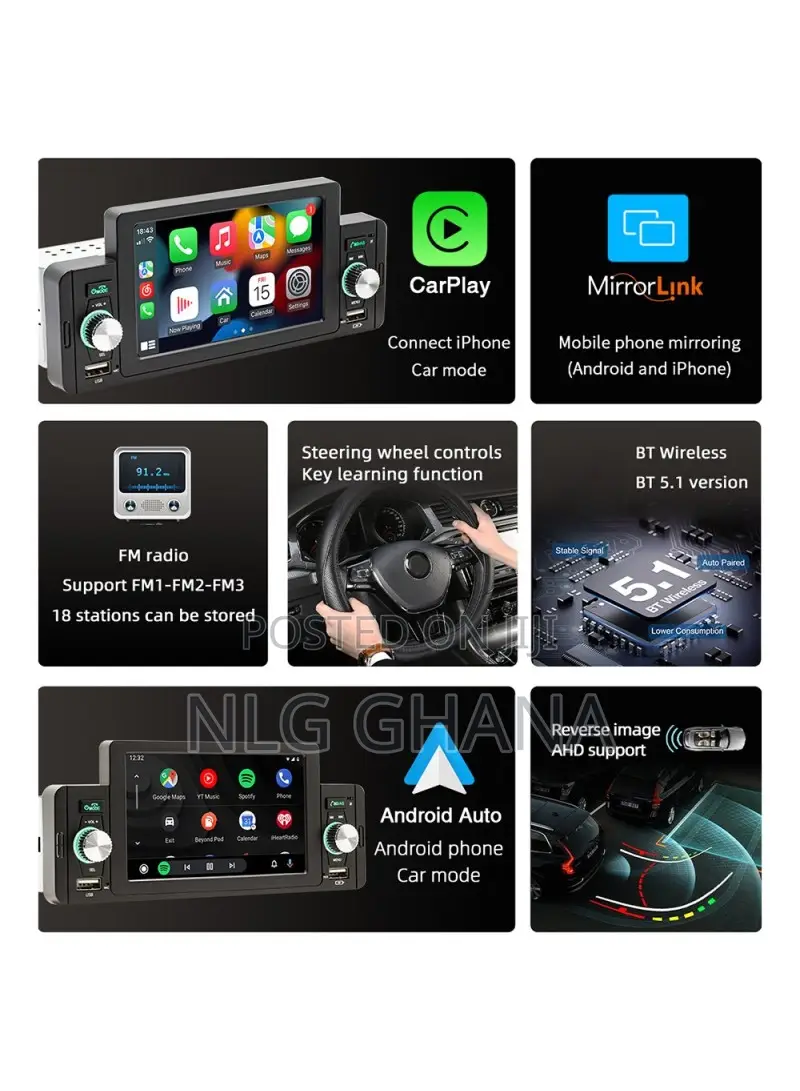 5inch Single Spindle Car Bluetooth Player MP5 MP4 Radio Audi