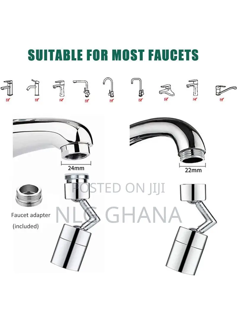 720° Splash Filter Faucet (L2.5 X W1 X H2.3)Inch