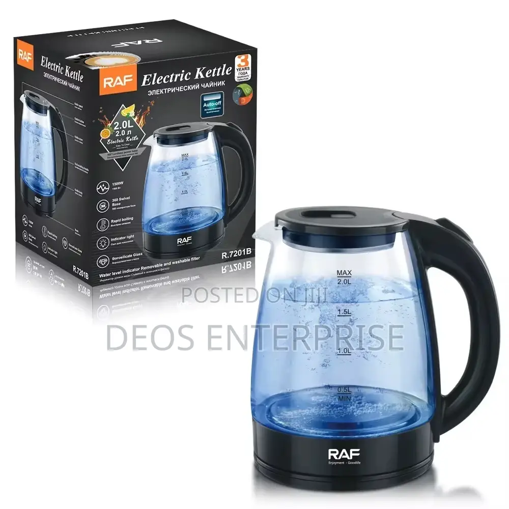 RAF 2L Anti Scald Electric Glass Kettle