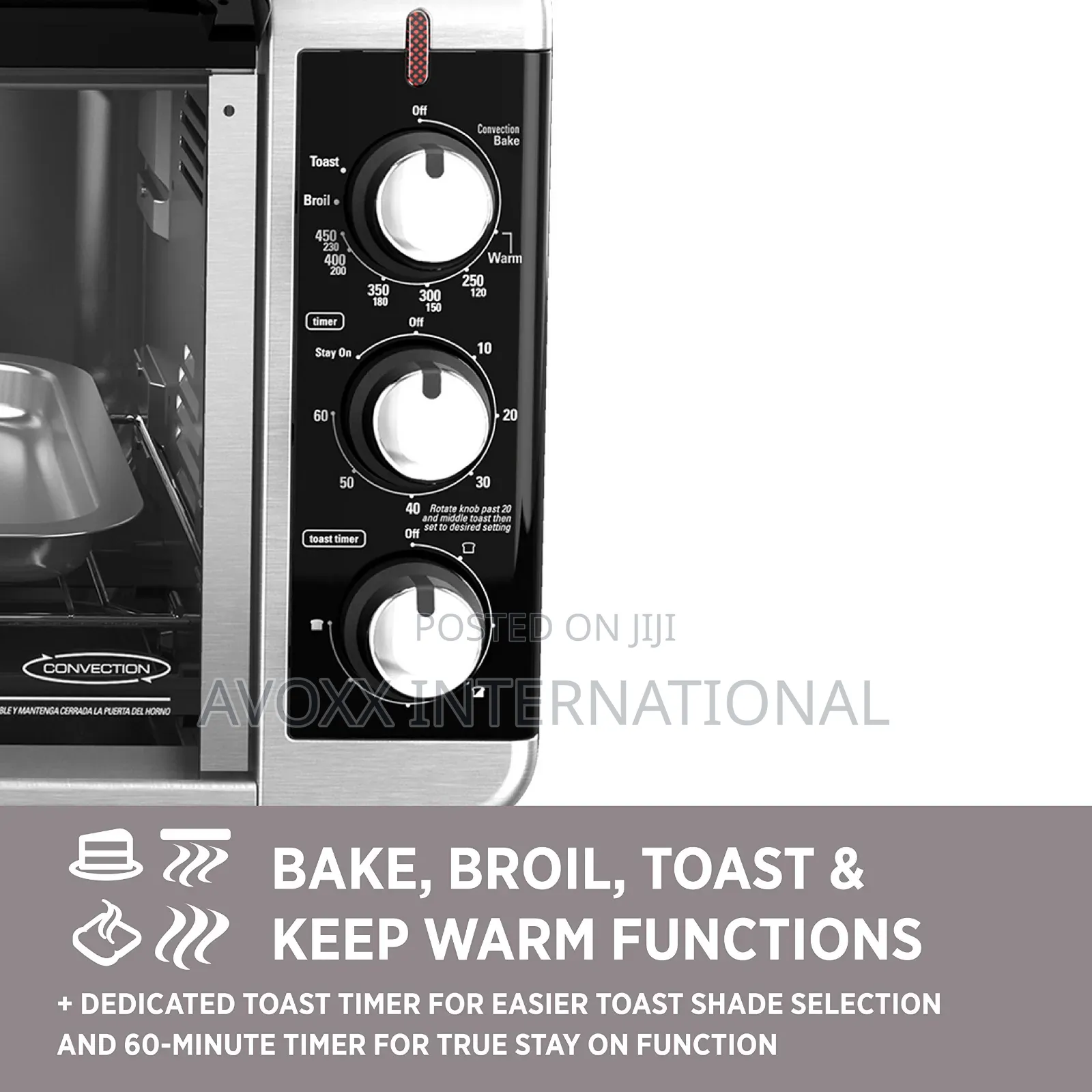 BLACK+DECKER 8-Slice Extra Wide Toaster Oven, 9"X13"