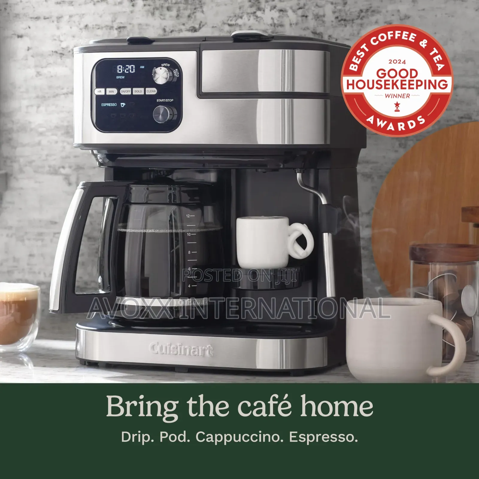 Cuisinart Barista Bar 4-in-1 Coffee Machine, 12-Cup SS-4N1