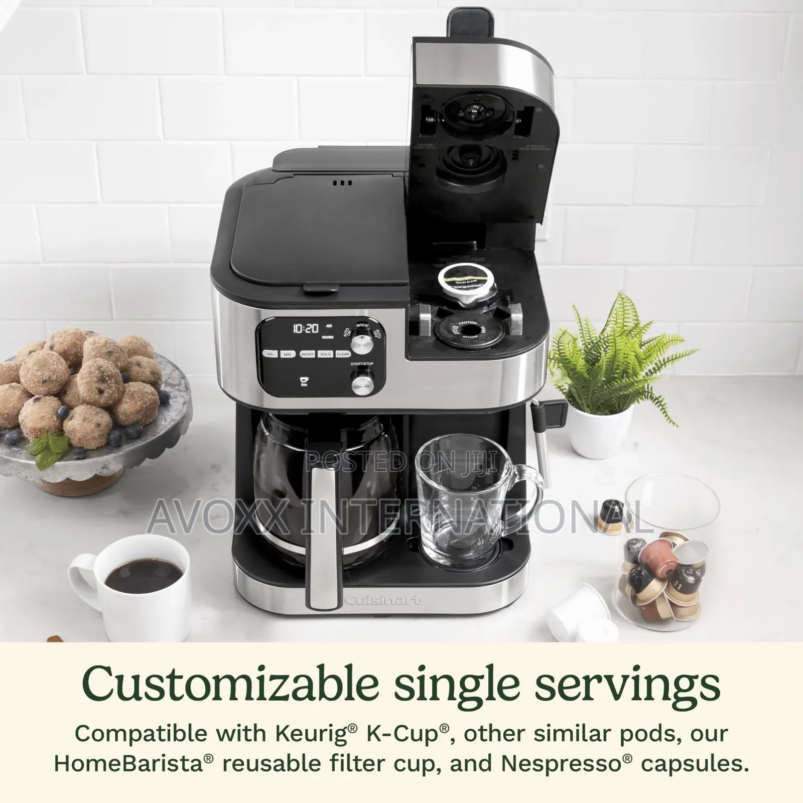 Cuisinart Barista Bar 4-in-1 Coffee Machine, 12-Cup SS-4N1