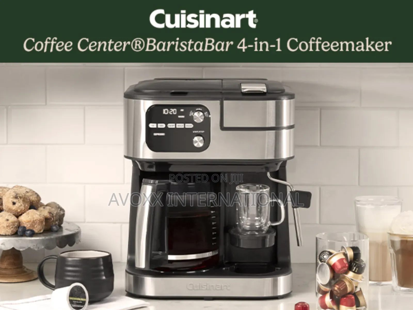 Cuisinart Barista Bar 4-in-1 Coffee Machine, 12-Cup SS-4N1