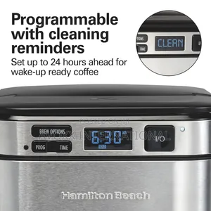 Hamilton Beach Programmable Coffee Maker, 12 Cups, 46310