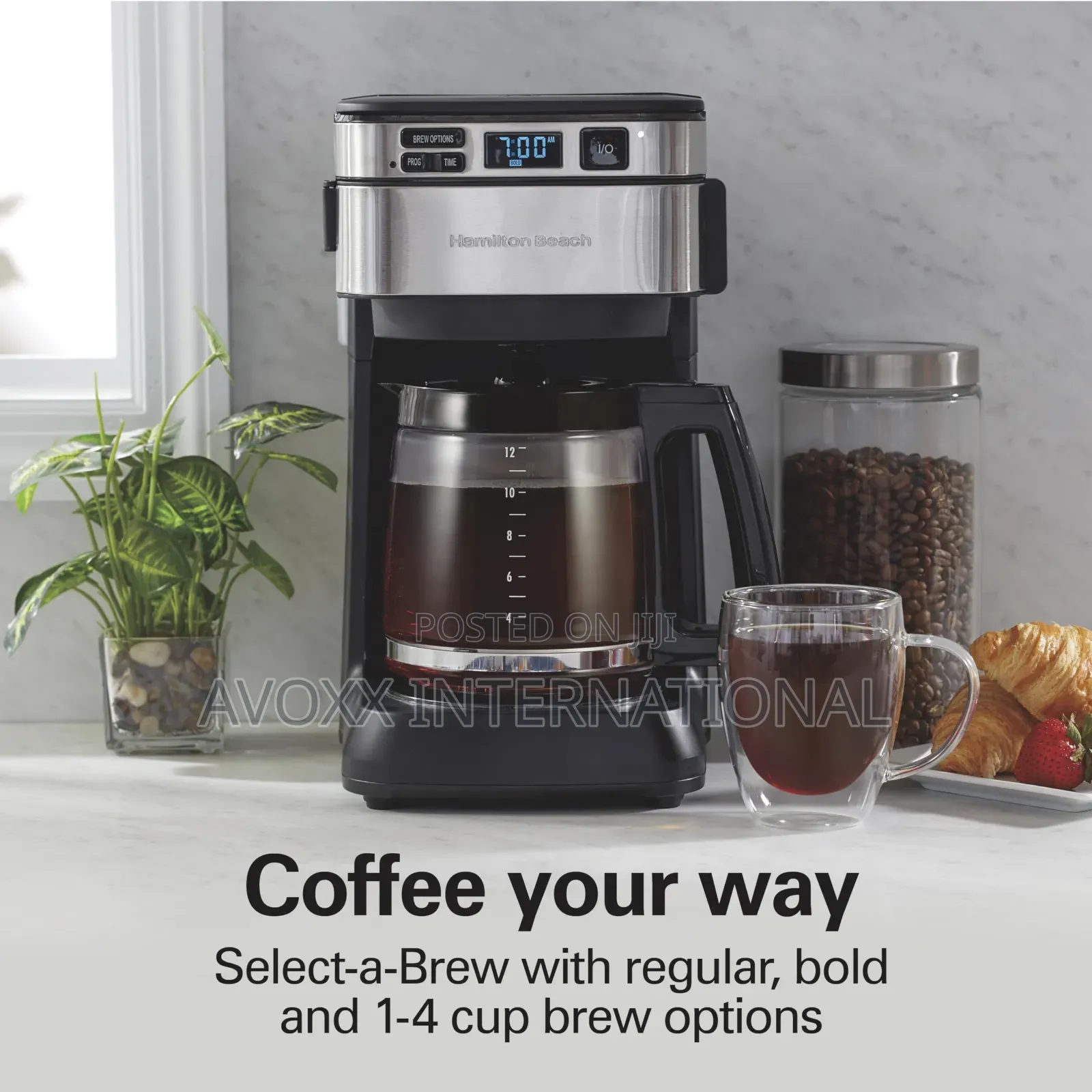 Hamilton Beach Programmable Coffee Maker, 12 Cups, 46310