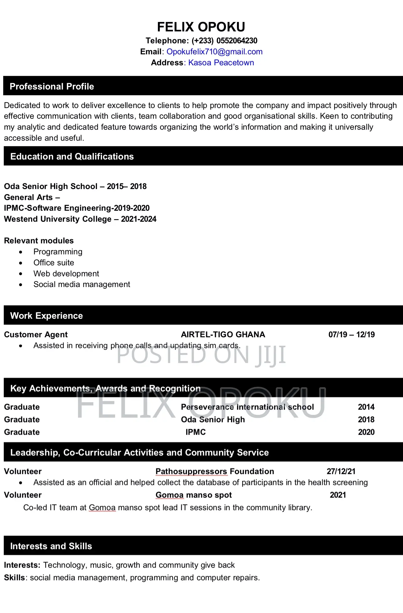 Website Manager and Social Media Marketer