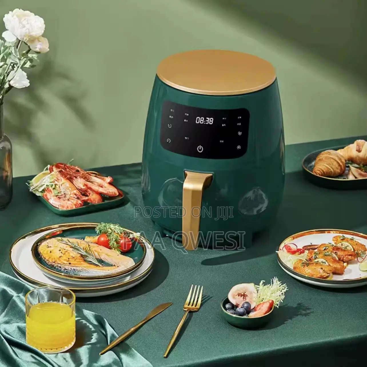 Household Digital Air Fryer Electric 6L Silver Crest