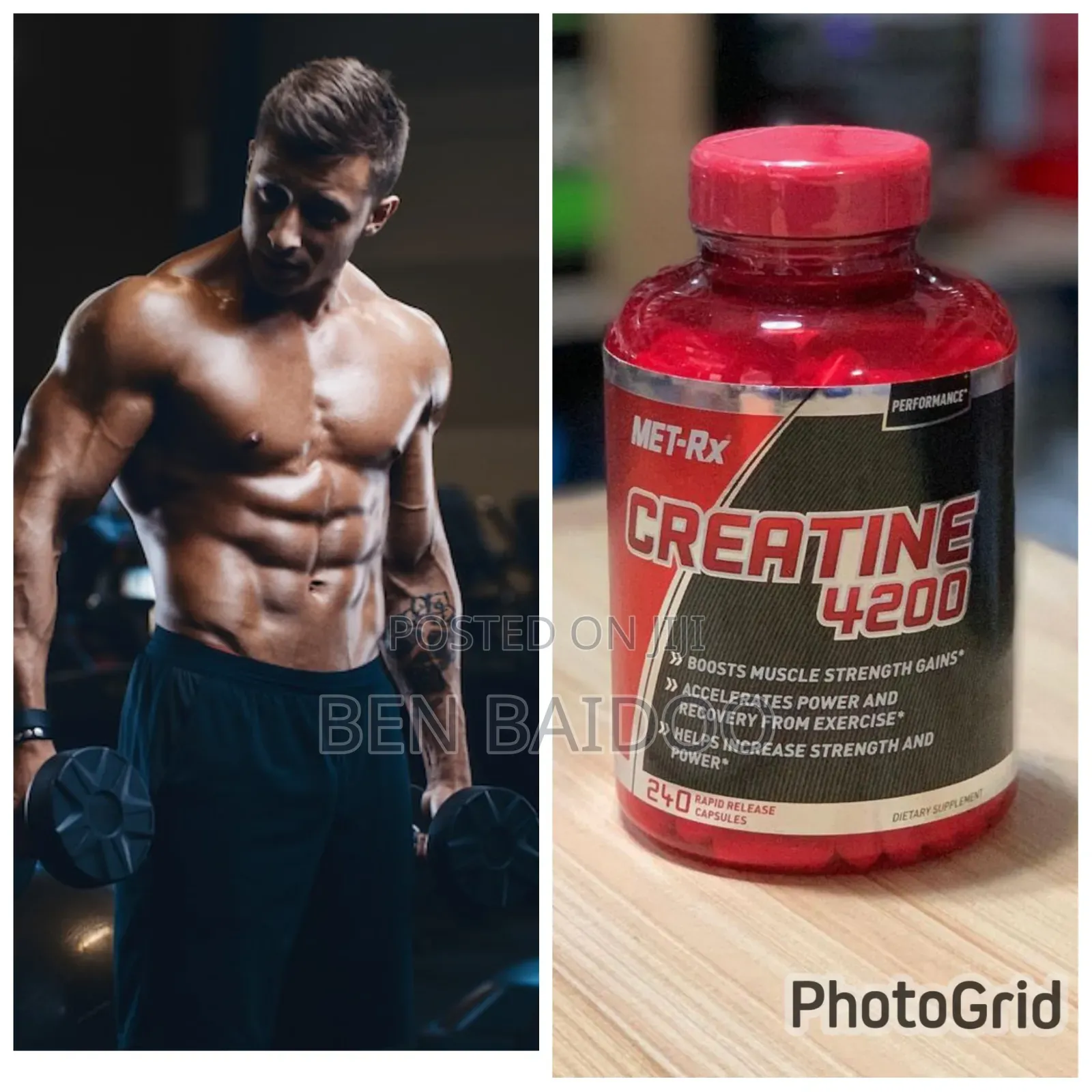 Creatine Capsules for Max Body Buildup