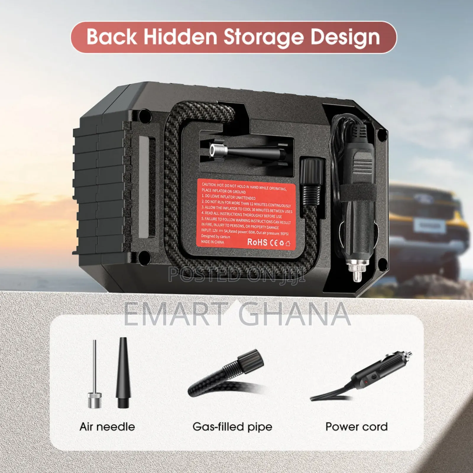 Car Air Compressor 12V Portable Electric Car Tyre Inflator