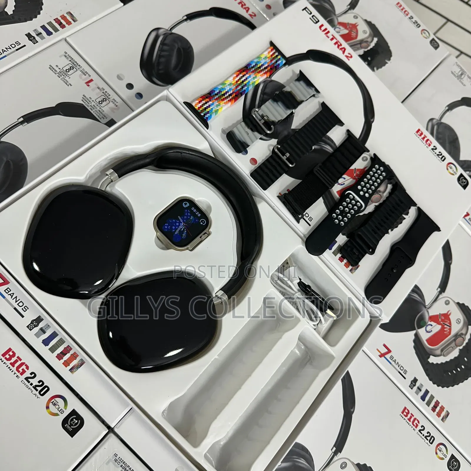 Smart Watch With Headphone Combo