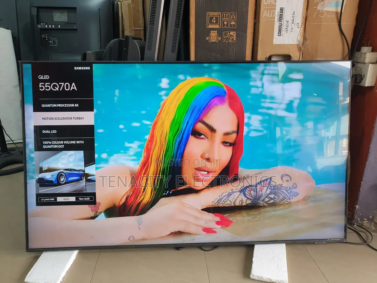 55"Airslim Qled Samsung Uhd HDR Smart Satellite Tv