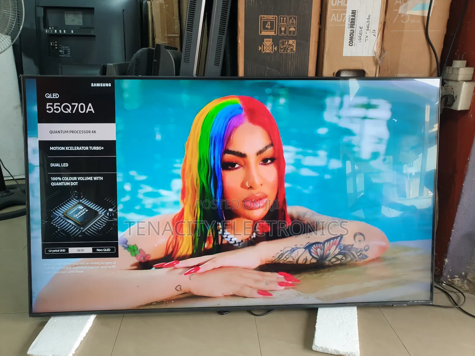 55"Airslim Qled Samsung Uhd HDR Smart Satellite Tv