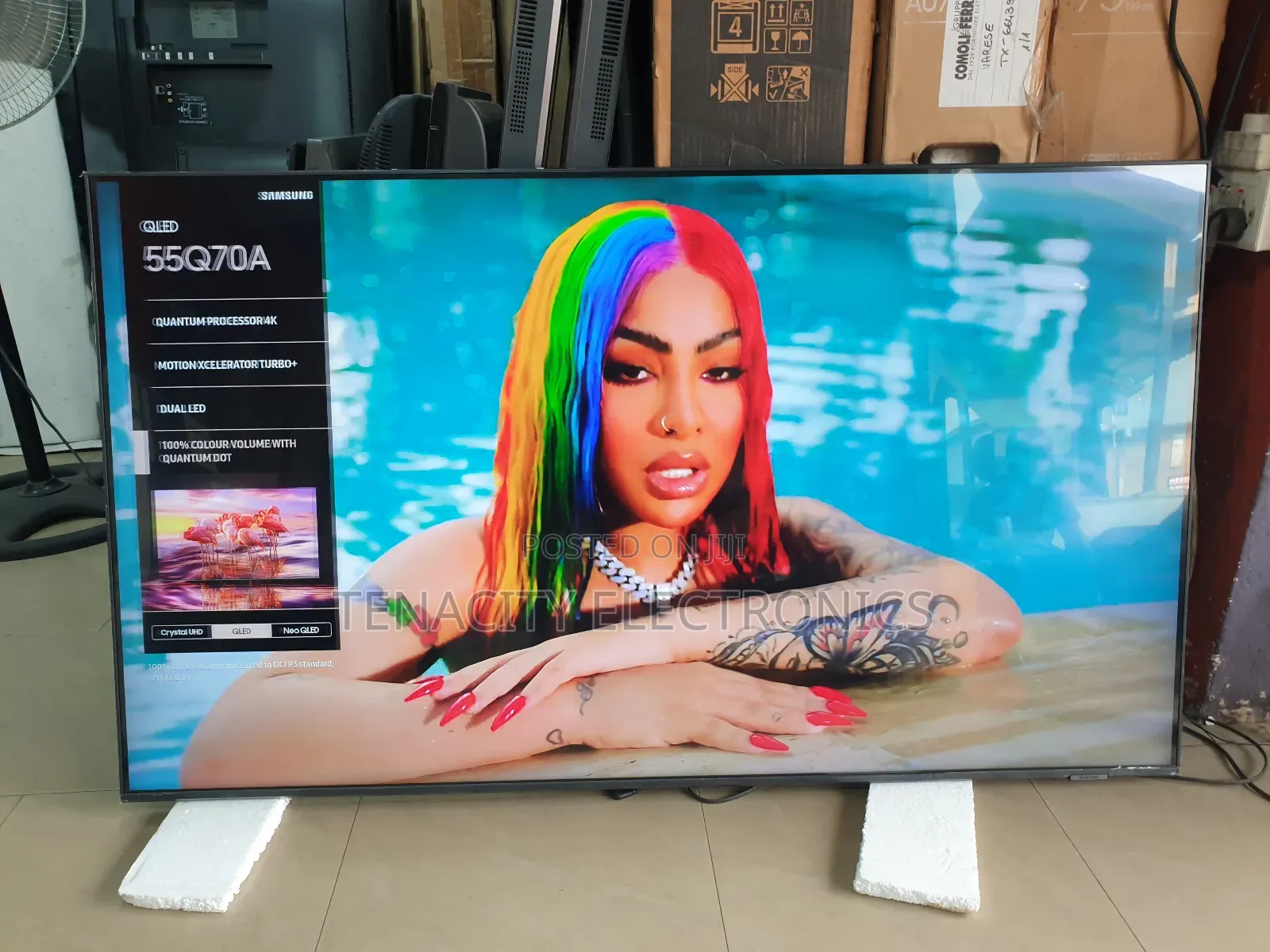 55"Airslim Qled Samsung Uhd HDR Smart Satellite Tv