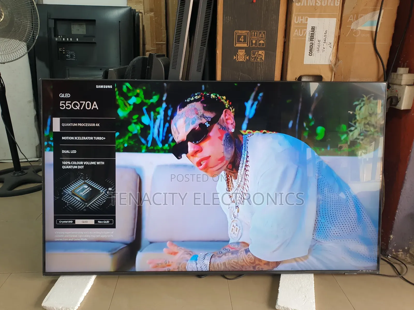 55"Airslim Qled Samsung Uhd HDR Smart Satellite Tv
