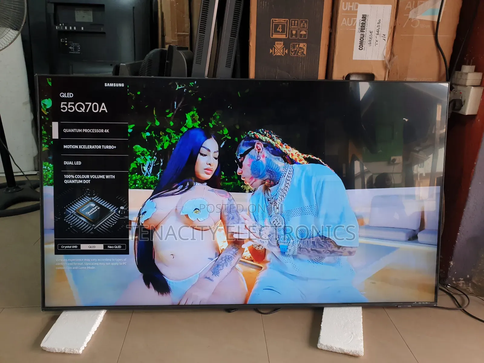 55"Airslim Qled Samsung Uhd HDR Smart Satellite Tv